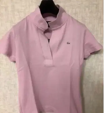 LACOSTE 라코스테 피케 셔츠 반팔 42 핑크 퍼플 계열 여성용