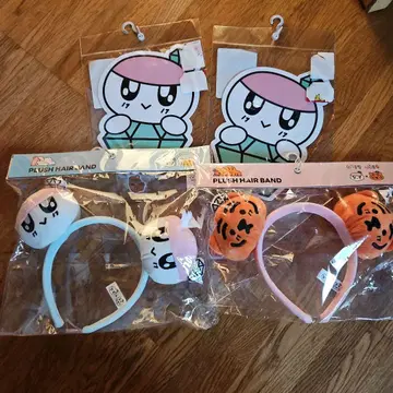 모자 꽁지 & 무지크 타이거 부채, 머리띠 세트