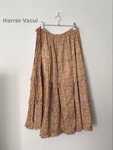 Horror Vacui 꽃무늬 스커트