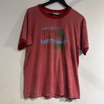 00s 90s JERZEES 링거 티셔츠 드래곤 프린트