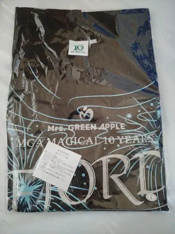 Mrs. GREEN APPLE 미세스 FJORD 글리터 로고 티셔츠 L