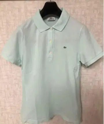 LACOSTE 라코스테 피케 셔츠 반팔 42 그린 그린 여성용