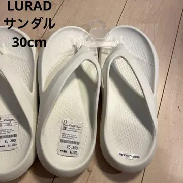 남성용 LURAD 화이트 비치 샌들 30cm 큰 사이즈 화이트 1켤레