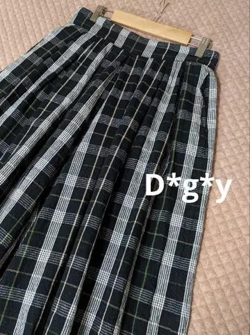 새상품급 Dgy 디지 와이 체크 코쿤 팬츠 벌룬 블랙