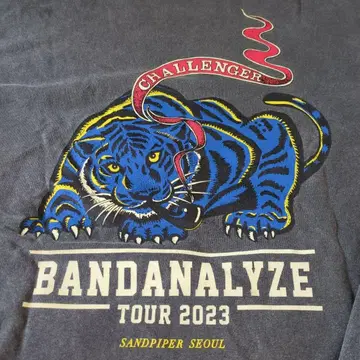 CHALLENGER BANDANALYZE 23's 긴팔 티셔츠 타이거
