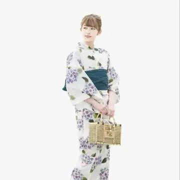 SOUBIEN 유카타만 수국 패턴