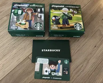 스타벅스 STARBUCKS 플레이모빌 2상자&스타벅스 카드 세트