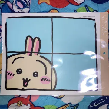치이카와 (먼작귀) 벽 스티커 창문에서 들여다보는 토끼
