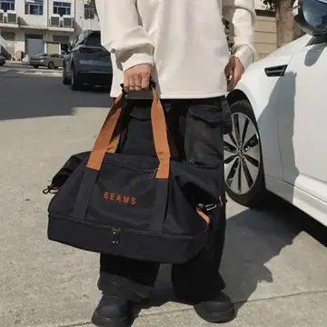 BEAMS 보스턴 백 레드 중형