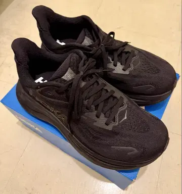 HOKA CLIFTON 10 와이드 25cm 블랙