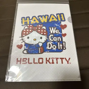 하와이 헬로키티 A4 클리어 파일 펄 하버