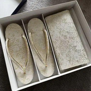 기모노 성인식 후리소데 일본 나막신 백 세트 22cm 23cm