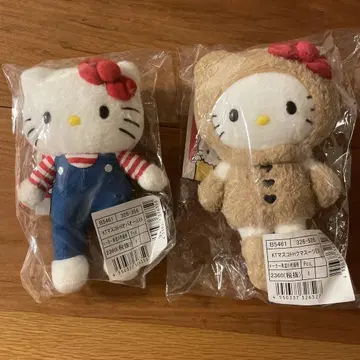 헬로키티 마스코트 봉제 인형 2개 세트
