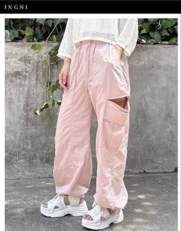 핑크 카고 팬츠 INGNI