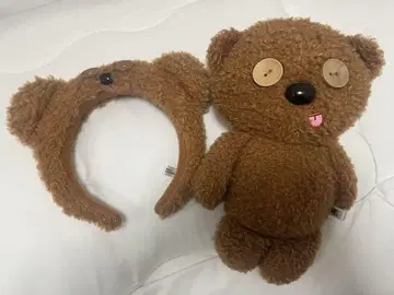 팀의 봉제 인형과 머리띠 세트