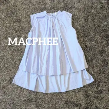 새상품급 맥피 MACPHEE 코튼 브로드 프렌치 슬리브 블라우스