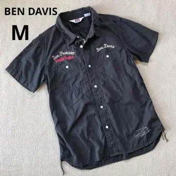 BEN DAVIS 벤 데이비스 자수 셔츠 볼링 셔츠 반팔 워크 셔츠