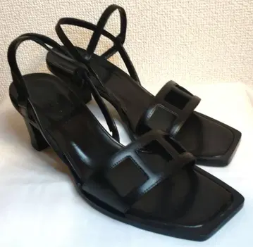 HIROFU 22.5cm 샌들 (블랙) 5cm 힐