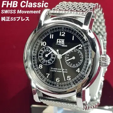 FHB Classic 정품 SS 블레스 QZ SWISS 무브먼트 손목시계