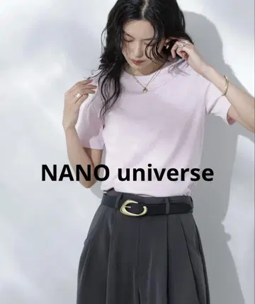 NANO universe 땀 얼룩 방지 크루 티셔츠