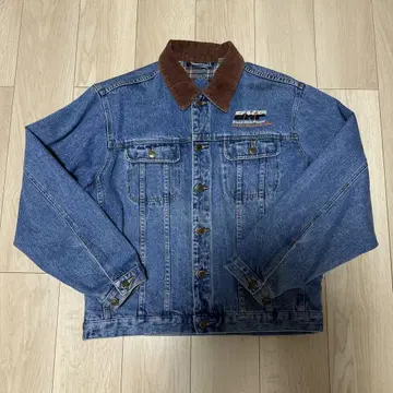 used 데님 자켓 코듀로이 옷깃 체크 안감