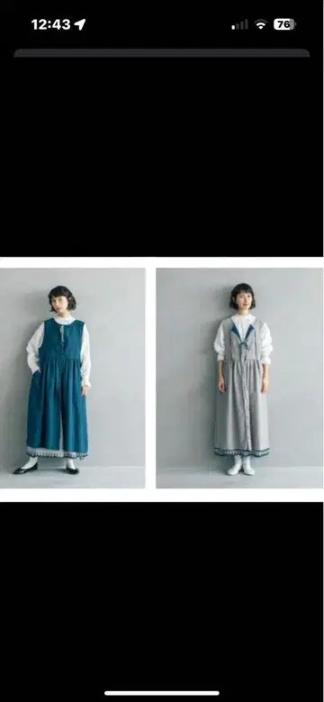 사만사 모스모스 kazumi 점퍼 스커트 원피스