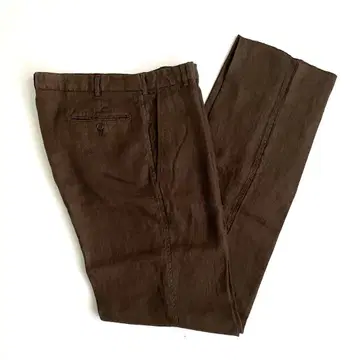 2000년대 CP COMPANY 린넨 슬랙스 브라운 데드스탁