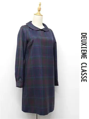 F397/DEUXIEME CLASSE 무릎 기장 원피스 체크 가을/겨울