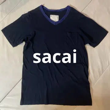 Sacai 사카이 실크 도킹 컷 티셔츠