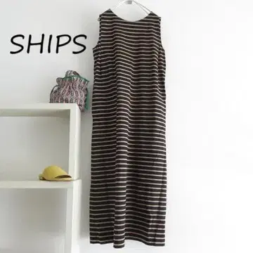 SHIPS 쉽스 보더 원피스 슬리브리스