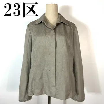 23구 코튼 절개 스티치 블루종 자켓 그레이 44 B5402