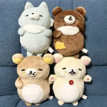 리락쿠마 모두 함께 만푸쿠마쿠마쿠 봉제 인형 전 4종 세트