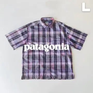 Patagonia 1991년 AC 마드라스 셔츠 L 홍콩 제 화이트 택