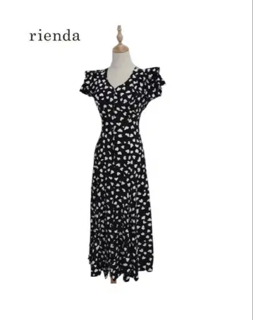 rienda 더블 플레어 슬리브 원피스 110GS733-1690