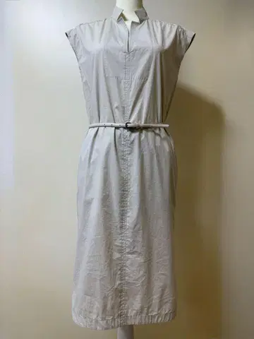 MAX MARA 슬리브리스 라이트 그레이 원피스 튜닉