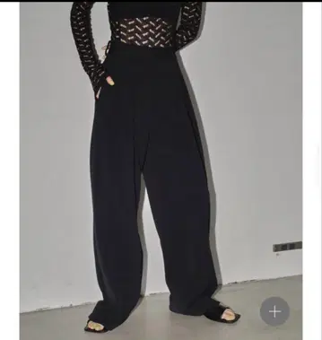 todayful tuck twill trousers 블랙 38