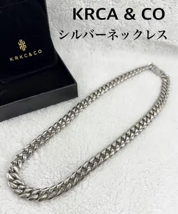 KRCA & CO 실버 체인 목걸이