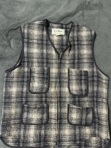 L.L.Bean 체크 무늬 베스트 archive 빈티지