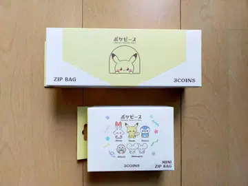 지퍼 백 세트 포켓피스 쓰리코인즈 포켓몬 지퍼락 3COINS