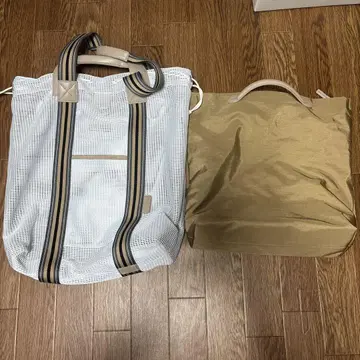 새상품급 PECHINCHAR 페신샤 메쉬 토트 화이트 야마다야