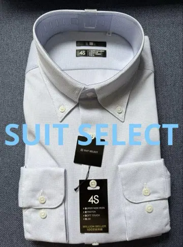 SUIT SELECT 버튼 다운 와이셔츠 다리미 불필요 슬림 [새상품]