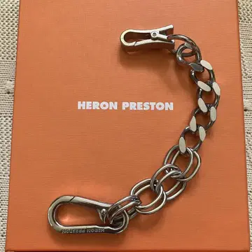 새상품 HERON PRESTON 체인 팔찌 실버