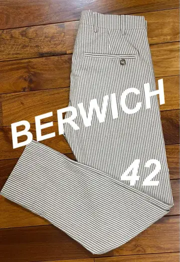 Berwich 베르위치 42 시어서커 브라운 스트랩