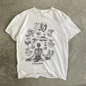 00s DELTA Tee 짧은 티셔츠 해골 스컬 꽃 Y2K 그런지