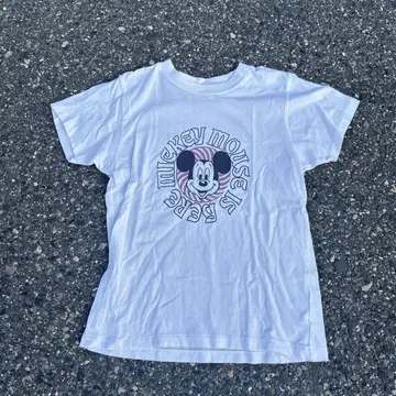 MOUSSY 디즈니 미키 콜라보 티셔츠 반팔 프리 사이즈