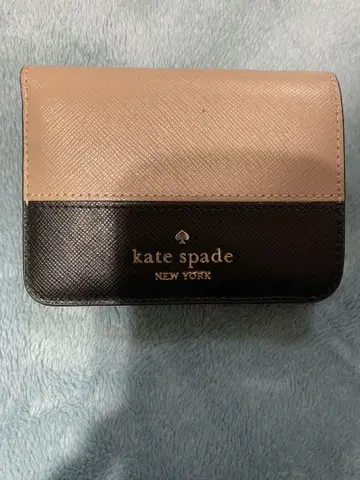 케이트 스페이드 kate spade 접이식 지갑 베이지/블랙