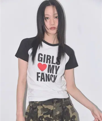 걸스 마이 팬시 티셔츠 (블랙)