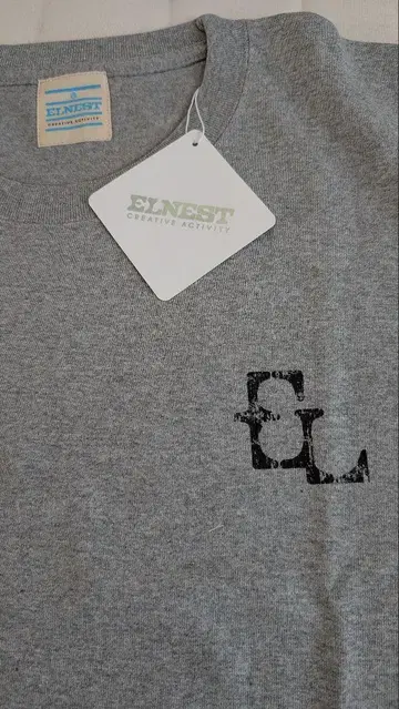 ELNEST 그레이 티셔츠 XL 사이즈