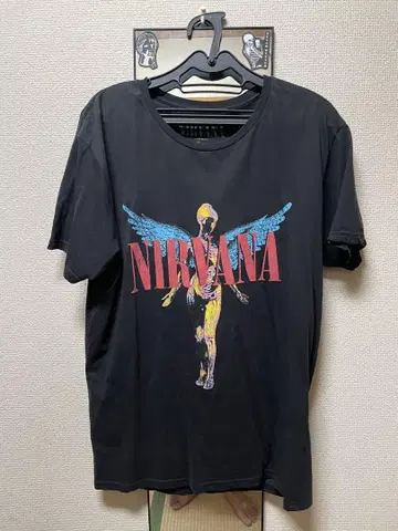 NIRVANA 스컬 그래픽 티셔츠 L 사이즈