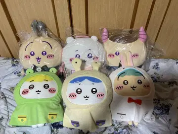 치이카와 BIG 봉제 인형 6종 세트 천사 파자마 호박 비오는 날 생일